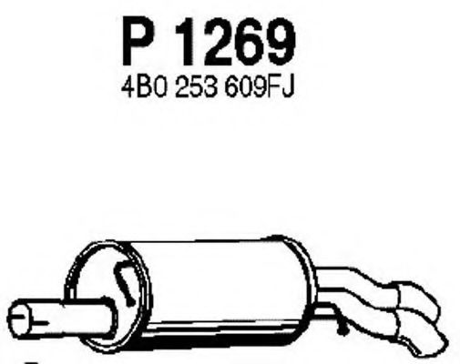 P1269 FENNO Exhaust System End Silencer
