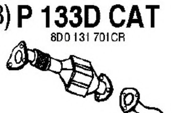 P133DCAT FENNO Abgasanlage Katalysator