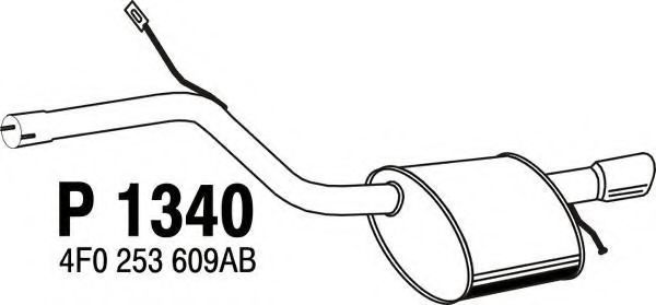 P1340 FENNO Exhaust System End Silencer