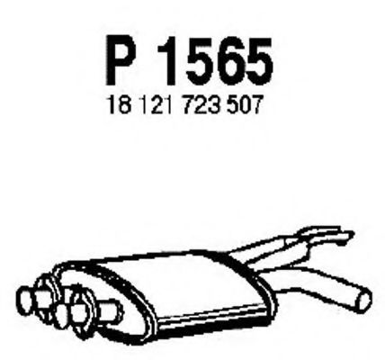 P1565 FENNO Exhaust System Middle Silencer