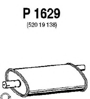P1629 FENNO Exhaust System End Silencer