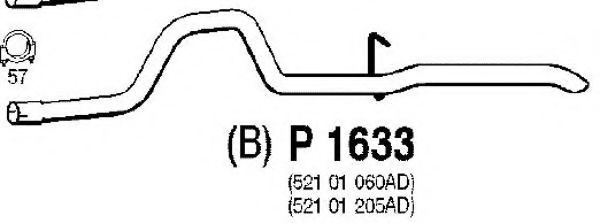 P1633 FENNO Exhaust Pipe