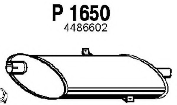 P1650 FENNO Mittelschalldämpfer