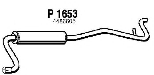 P1653 FENNO Exhaust System End Silencer