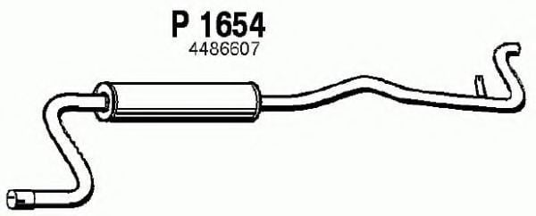 P1654 FENNO Exhaust System End Silencer