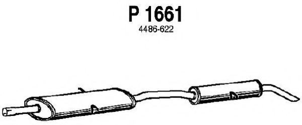 P1661 FENNO Exhaust System End Silencer