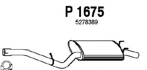 P1675 FENNO Exhaust System End Silencer