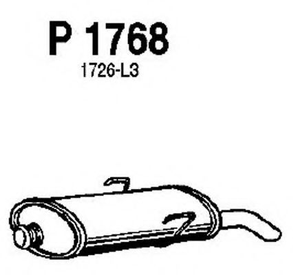 P1768 FENNO Exhaust System End Silencer