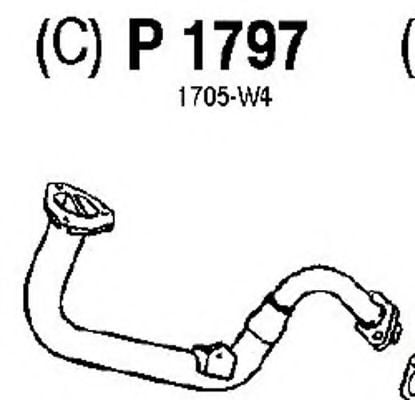 P1797 FENNO Exhaust System Exhaust Pipe