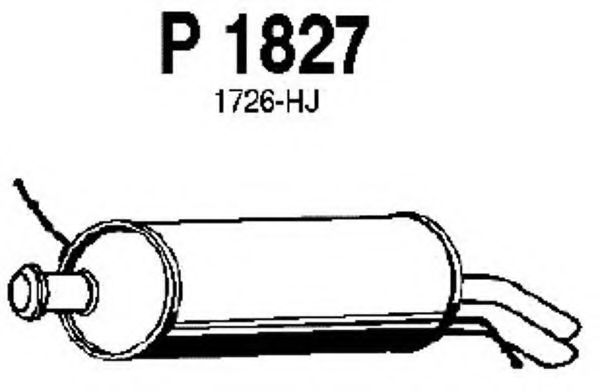 P1827 FENNO Exhaust System End Silencer