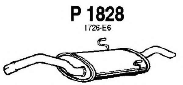 P1828 FENNO Глушитель выхлопных газов конечный