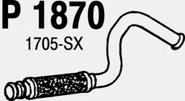 P1870 FENNO Exhaust System Exhaust Pipe