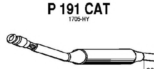 P191CAT FENNO Exhaust Pipe