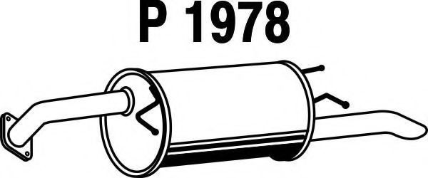 P1978 FENNO Exhaust System End Silencer