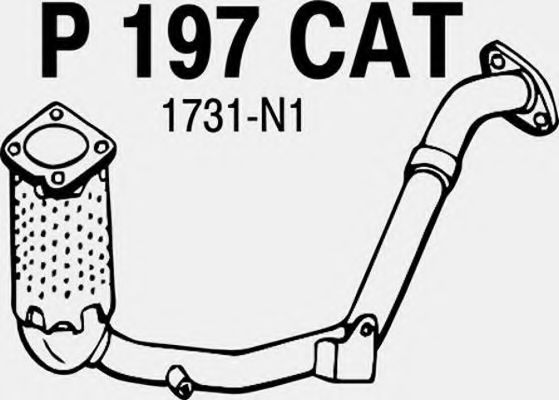 P197CAT FENNO Exhaust System Catalytic Converter