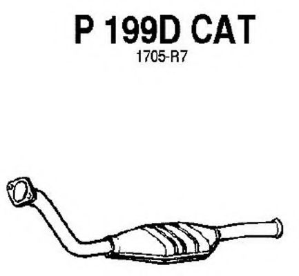 P199DCAT FENNO Exhaust System Exhaust Pipe