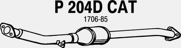 P204DCAT FENNO Exhaust System End Silencer