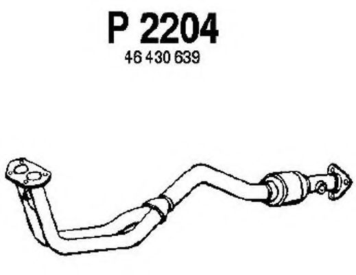 P2204 FENNO Exhaust System Exhaust Pipe