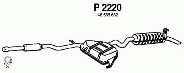 P2220 FENNO Exhaust System End Silencer