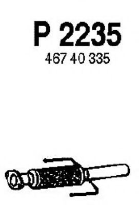 P2235 FENNO Exhaust System Exhaust Pipe