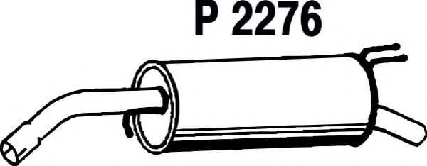 P2276 FENNO Exhaust System End Silencer