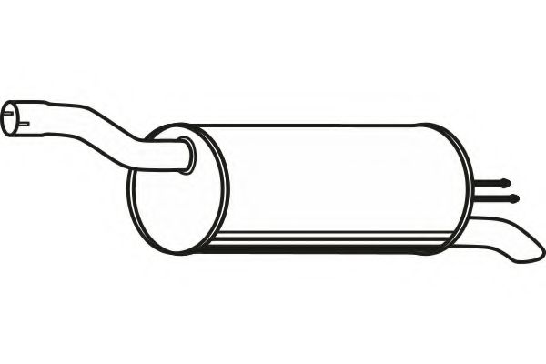 P2295 fenno Exhaust System End Silencer