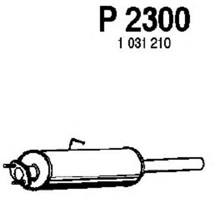 P2300 FENNO Exhaust System Front Silencer