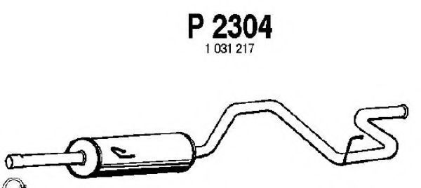 P2304 FENNO Exhaust System End Silencer