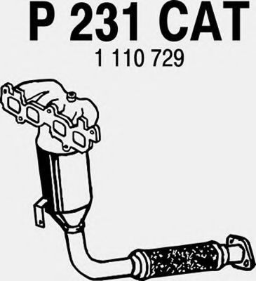 P231CAT FENNO Exhaust System Catalytic Converter