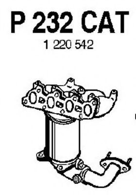 P232CAT FENNO Exhaust System Catalytic Converter