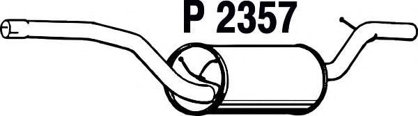 P2357 FENNO Exhaust System End Silencer