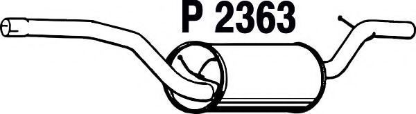 P2363 FENNO Exhaust System End Silencer