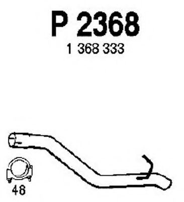 P2368 FENNO Exhaust System Exhaust Pipe
