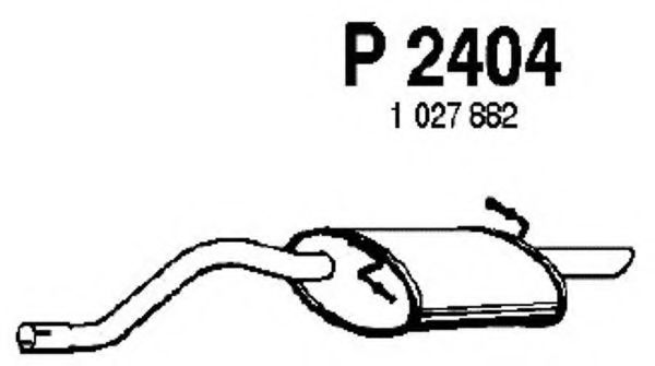 P2404 FENNO Exhaust System End Silencer