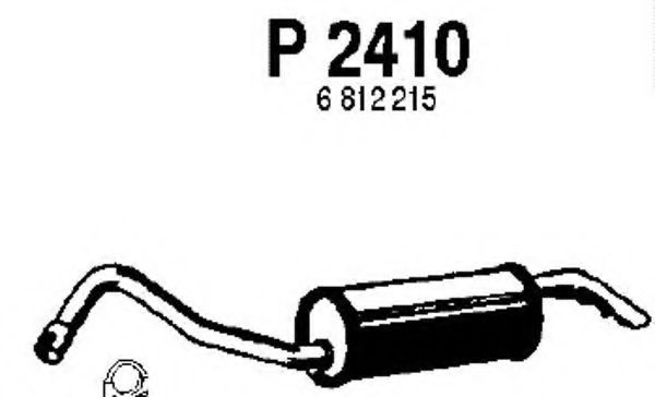 P2410 FENNO Система выпуска ОГ Глушитель выхлопных газов конечный