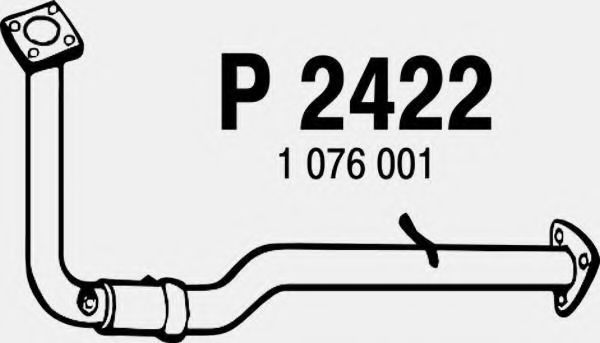 P2422 FENNO Exhaust System Exhaust Pipe