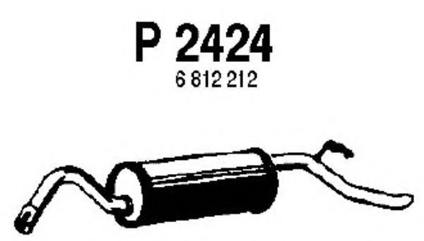 P2424 FENNO Exhaust System End Silencer