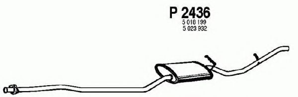 P2436 FENNO Exhaust System End Silencer