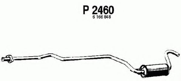 P2460 FENNO Exhaust System Middle Silencer
