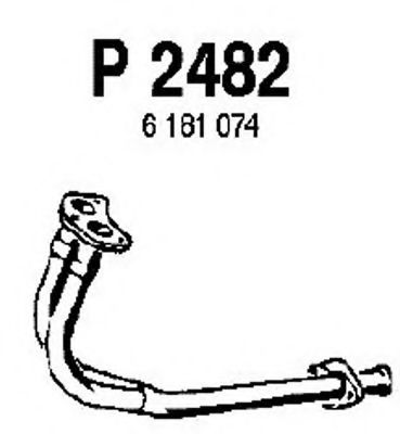 P2482 FENNO Exhaust System Exhaust Pipe