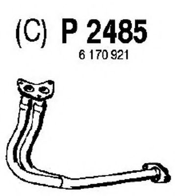 P2485 FENNO Exhaust System Exhaust Pipe