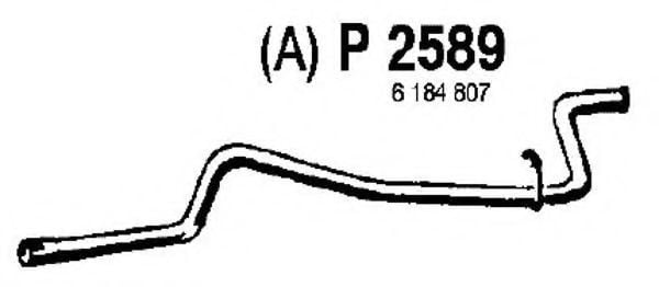 P2589 FENNO Exhaust System Exhaust Pipe