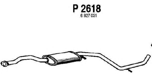P2618 FENNO Exhaust System Middle Silencer
