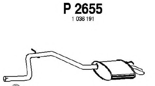 P2655 FENNO Exhaust System End Silencer