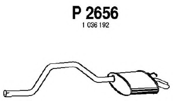 P2656 FENNO Exhaust System End Silencer