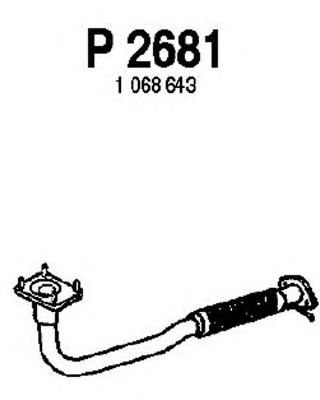 P2681 FENNO Exhaust System Exhaust Pipe