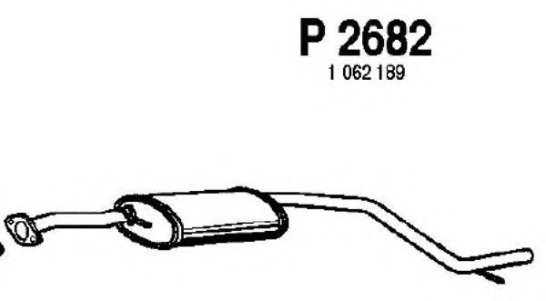 P2682 FENNO Exhaust System Middle Silencer