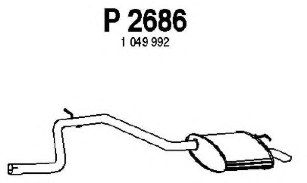P2686 FENNO Exhaust System End Silencer