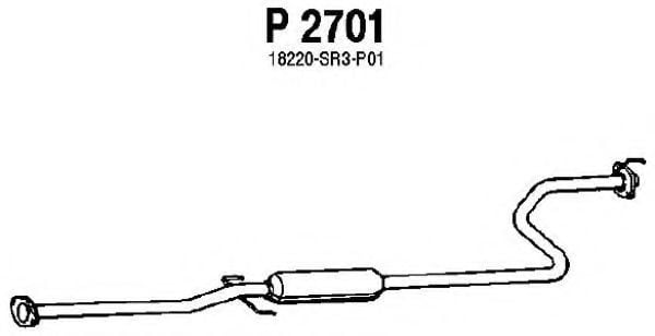 P2701 FENNO Exhaust System Middle Silencer