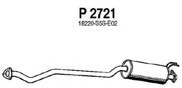 P2721 FENNO Exhaust System Middle Silencer
